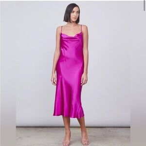 Allen Schwartz Celia Silk Slip Dress